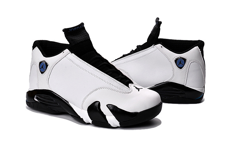 2016 Jordan 14 White Black Royal Blue Shoes